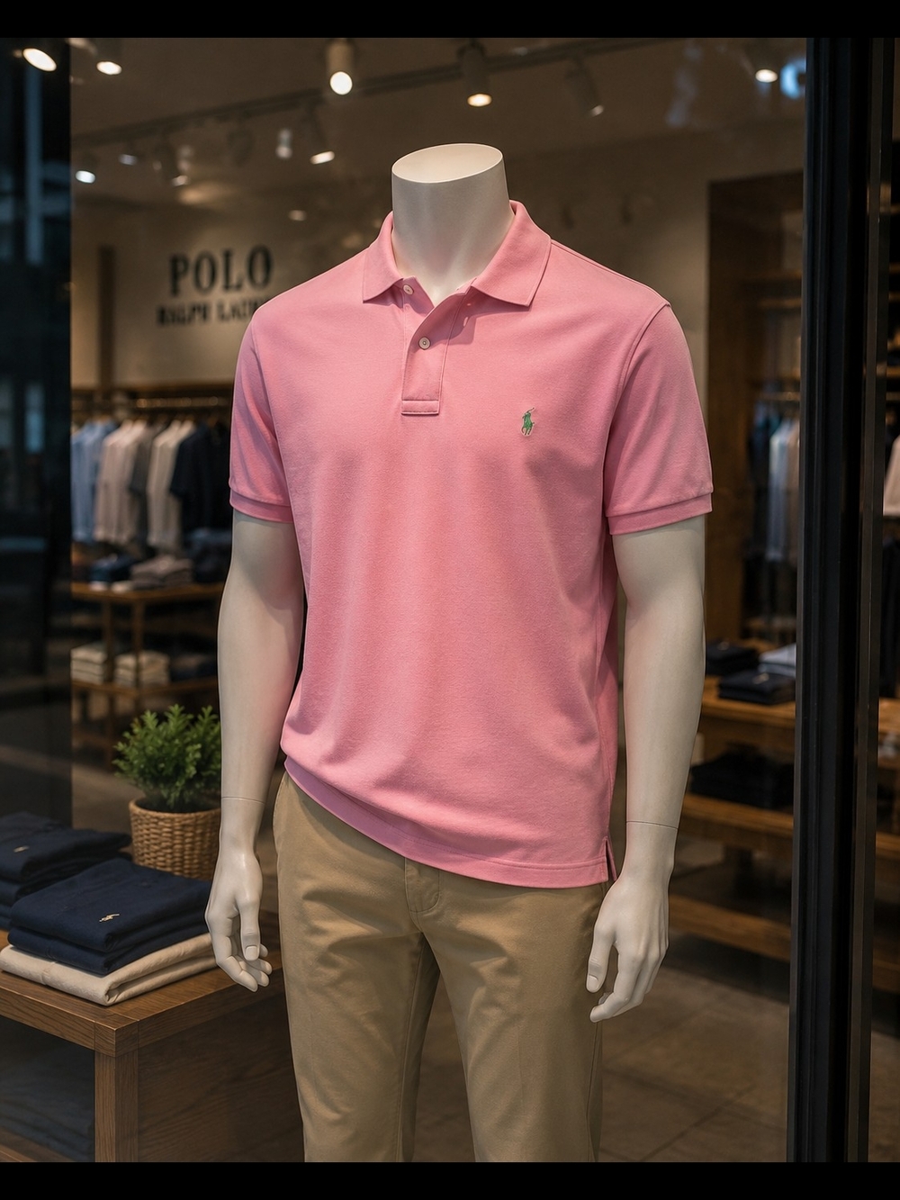 Polo by Ralph Lauren Men’s Classic Pink Polo Shirt